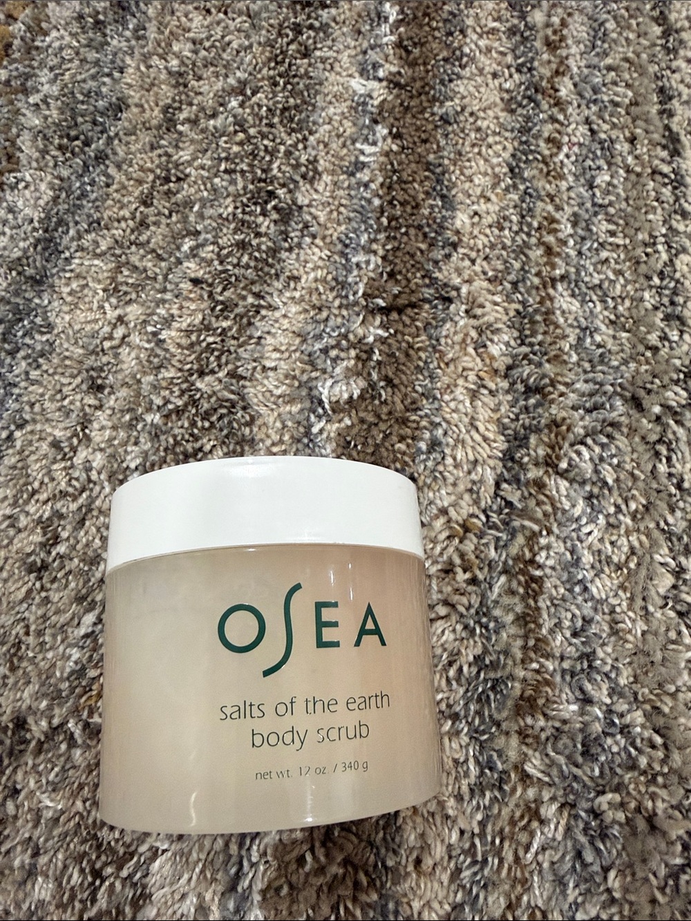 OSEA Salts of the Earth Body Scrub — Cream with Green Logo